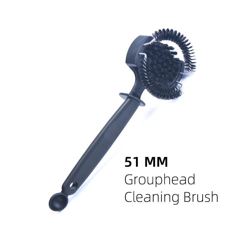 51/58mm Kaffeemaschine Pinselreiniger Abnehmbare Kaffeemaschine Espresso Gruppe Kopf Halbautomatische Küchenreinigungswerkzeug: Grau