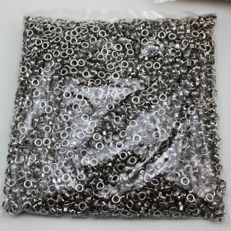 Juego de botones de metal y plata antigua para ropa, botones de ojetes de cobre, accesorios para ropa, accesorios para bolsos, 4mm x 400mm x 7,5mm, 3,5