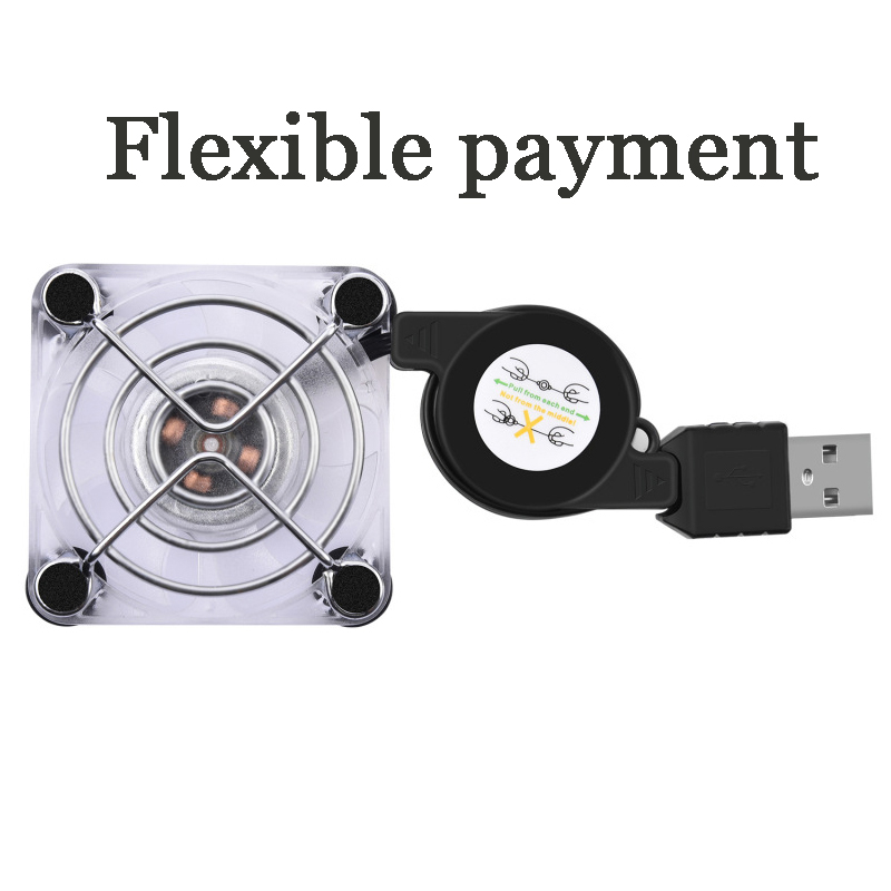 Cooler 5V Usb Power Fan Koellichaam Koelventilator Voor Android Tv Box Set Top Box Mobiele Telefoon Zuig cup: Flexible payment