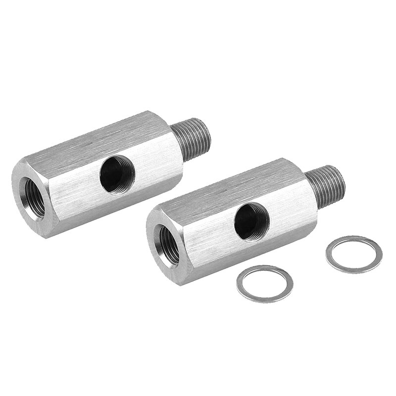 1/8 zoll BSPT Öl Druck Sensor T zu NPT Adapter Turbo Versorgung Futter Linie Messgerät T Automobil Öldruck Sensor stecker: Ursprünglich Titel