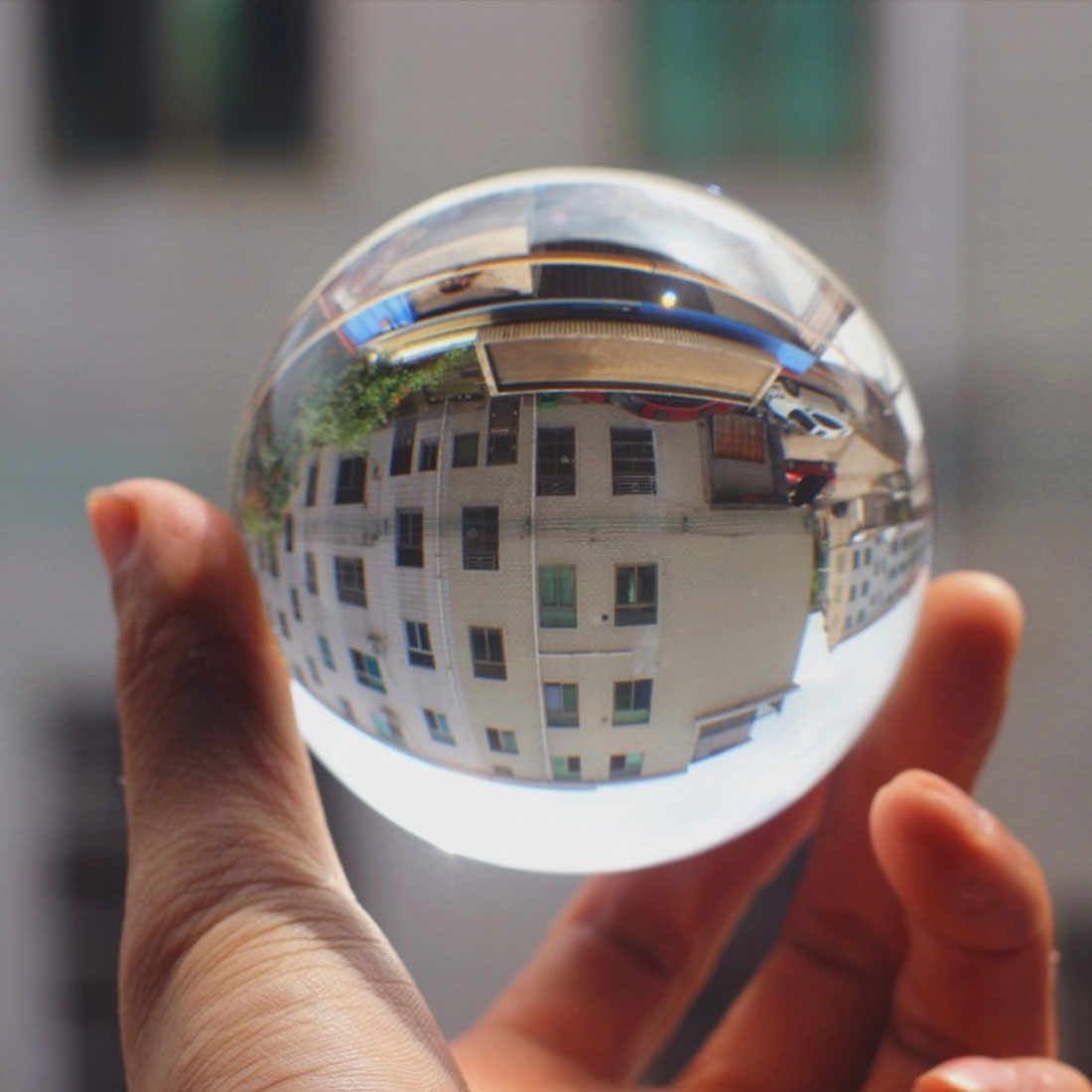 Krystalkugle sfære fotografering lensball baggrundsindretning smuk glas krystalklar linsekugle