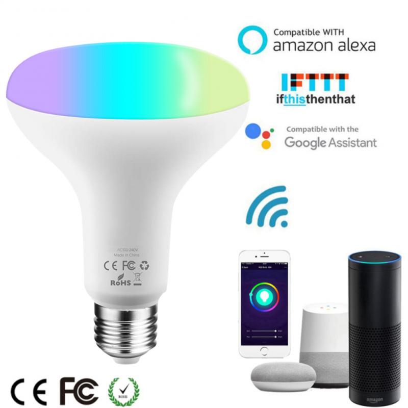 Dimbare Wifi Intelligente Rbg Draadloze Smart Lamp Muziek Lamp Licht Voice App Afstandsbediening E27/E26/B22 Voor alexa Google Thuis