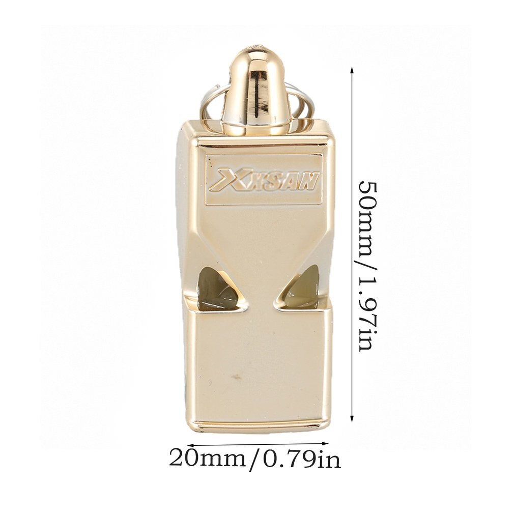 Metal apito de aço inoxidável extra alto cordão para a escola esportes futebol basquete e proteção salva-vidas