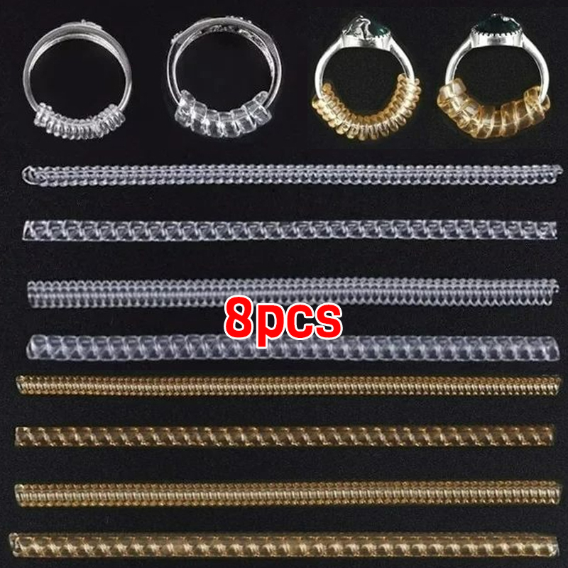 8pcs/Set Ring Size Reducer Tools Spiral Spring Bas... – Vicedeal