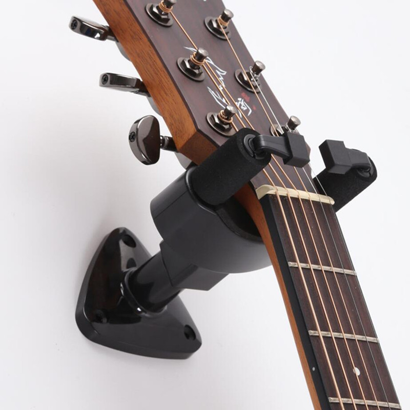 Muziek instrument muur haak zelfsluitende opknoping magazijnstellingen zwarte Korte Ondersteuning beugel voor Viool Elektronische gitaar organizer