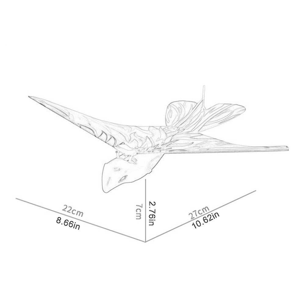 Remote Control Simulation Flying Bird 2.4G Remote Control Airplane Hand Throwing Flying Educational Toy