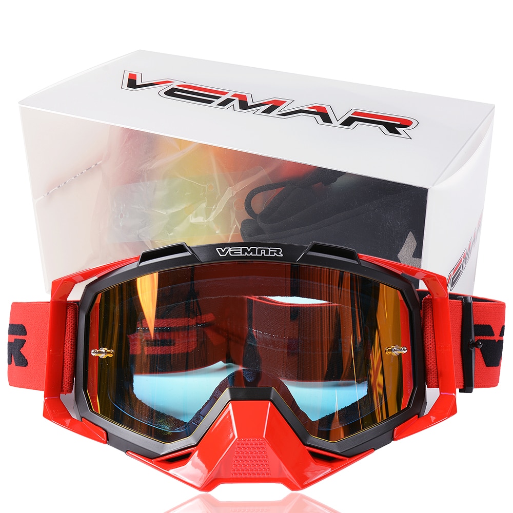 For 100% Motocross Goggles Windproof Anti-UV Anti-fog Lens Motorcycle Helmet Glasses Goggles Cycling DH Mtb Atv Moto Glasses