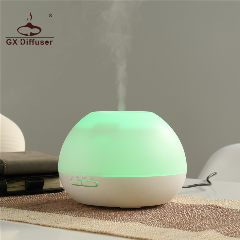 GX.Diffuser Timer LED Lamp Aromatherapy Diffuser Ultrasonic Aroma Diffuser Humidifier Electric Mist Maker Essential Oil Diffuser