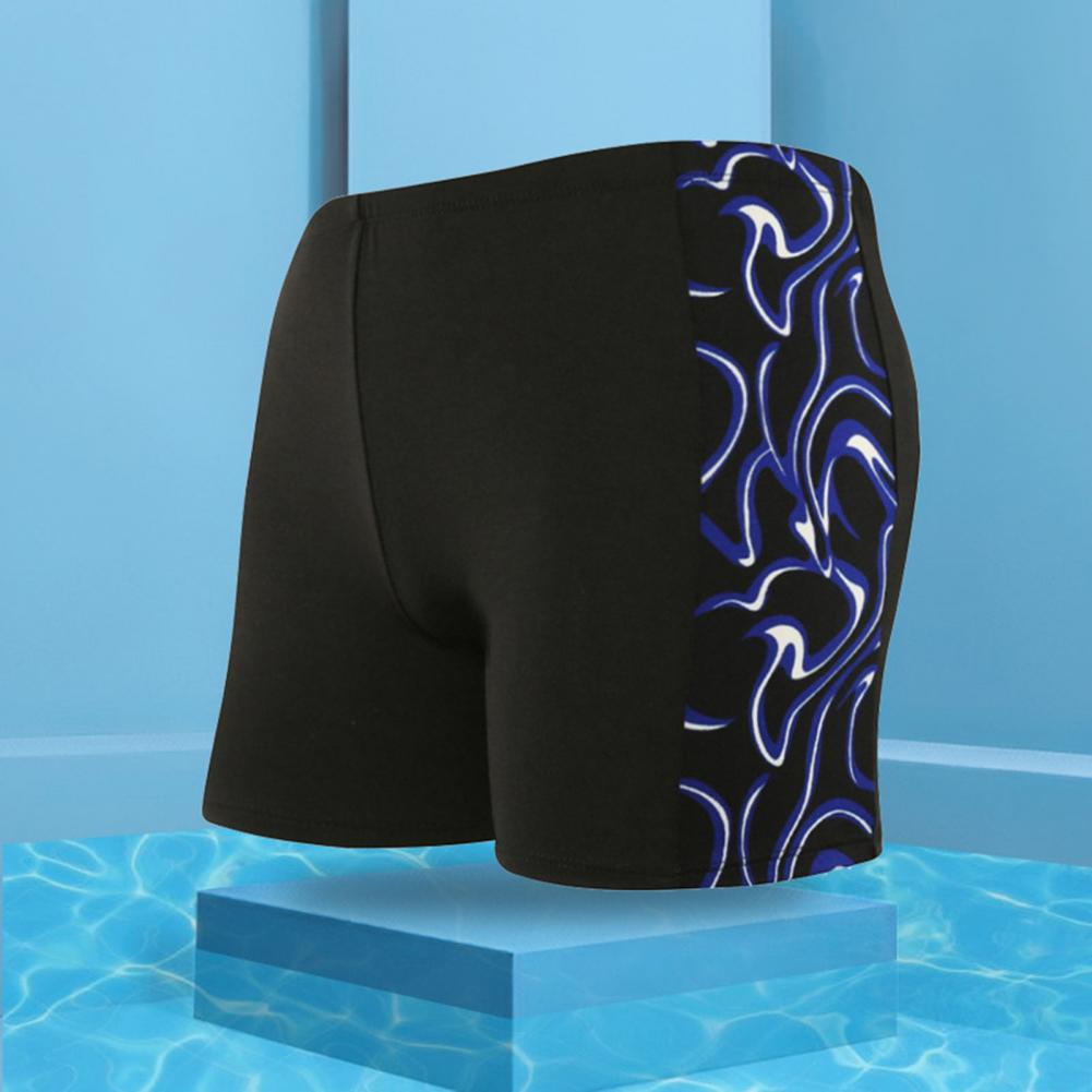 Pantaloncini da bagno ad asciugatura rapida con stampa di tronchi grandi tronchi estivi con cuciture grandi per bauli da uomo per le vacanze