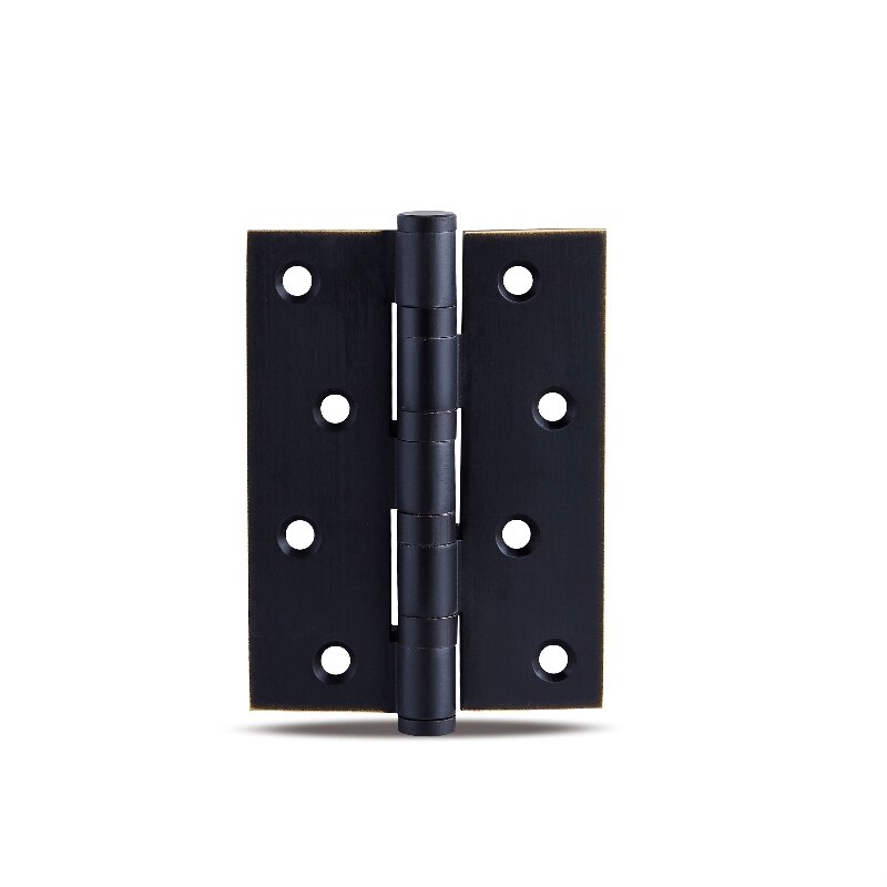 Luxury Door Hing Thicken 4 5 inch Wooden Retro Monolithic Modern American Mute Black Retro Brass Wooden Door