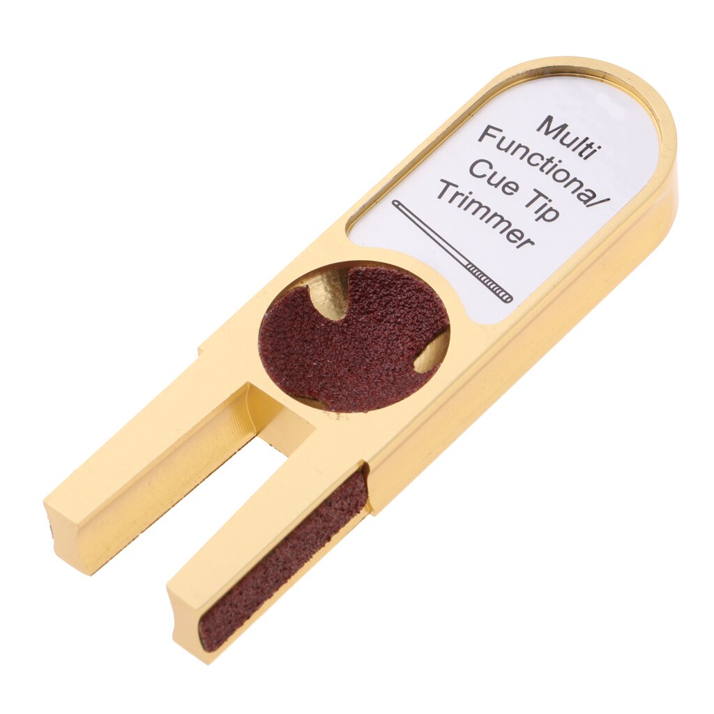 Billiard Pool Cue Tip Shaper Tool U Shape Cue Tip Trimmer for Cue Snooker Tips, Multi Functional and Durable