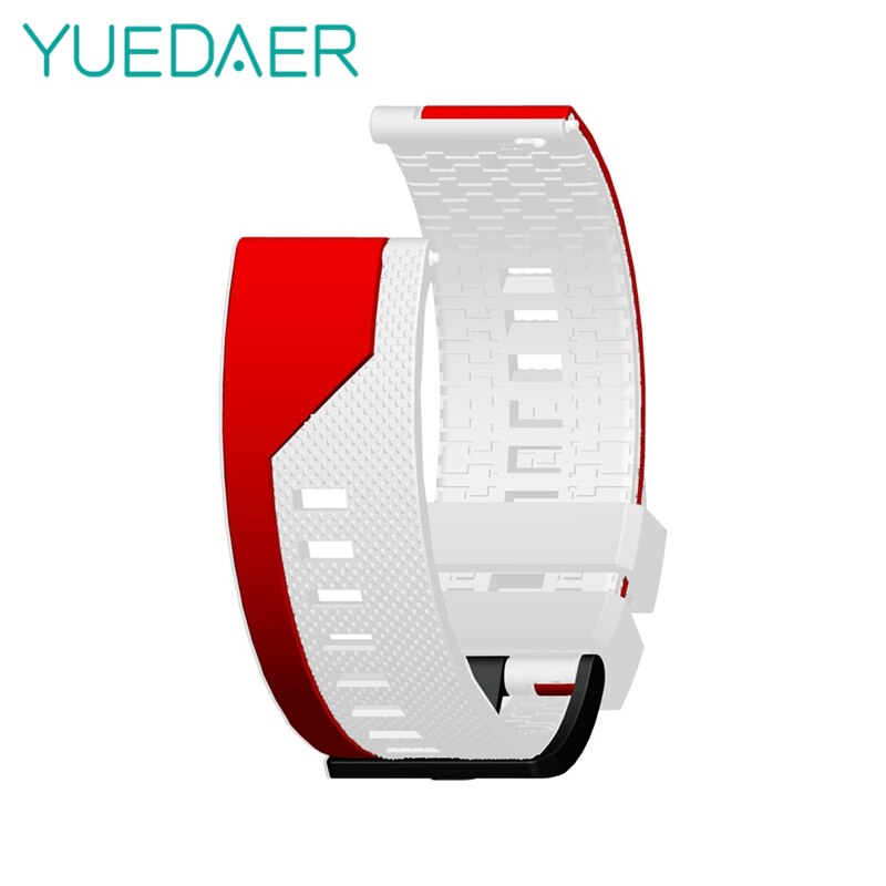 YUEDAER Per Amazfit GTR 47 MILLIMETRI Cinghia Per Huami Amazfit Bip Lite/Stratos 3 2/Pace/GTS watch Band Per Huawei GT 2 Cinturino Della Banda: White Red / 20mm