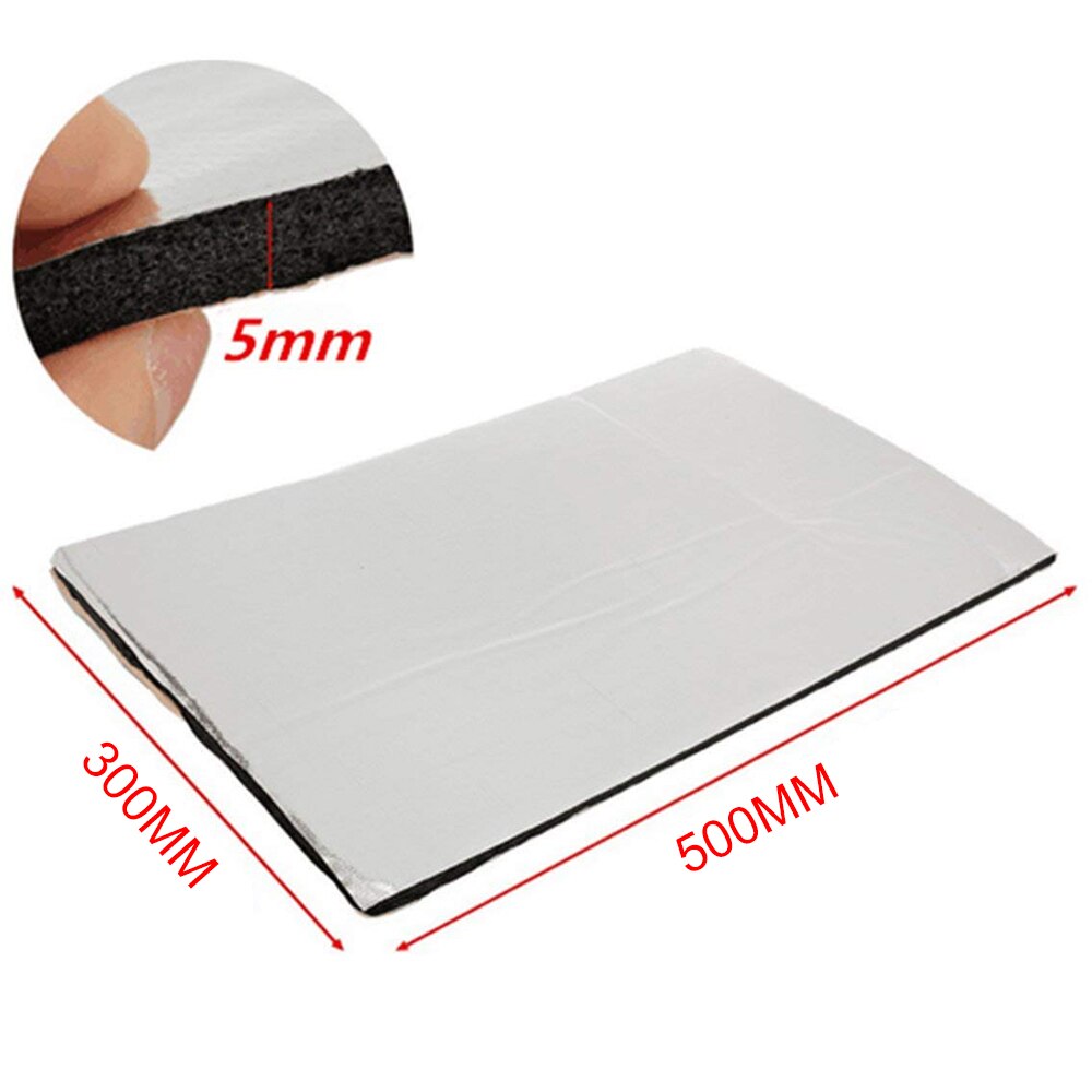 12/6 stk bil lydmatte prøvetrykk lyddemper varme støyisolering dødbringende matt hette lukket celle skum 10mm 50*30cm bil tilbehør