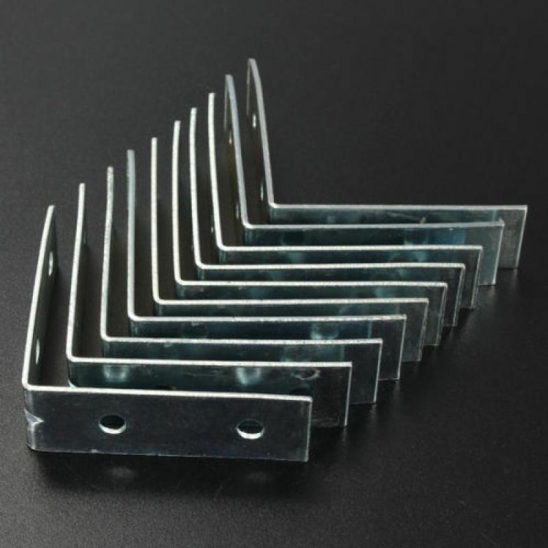 5/10 pcs L Shape Metal Right Angle Bracket Corner Brace Joint Shelf Support 90 Degrees Connector