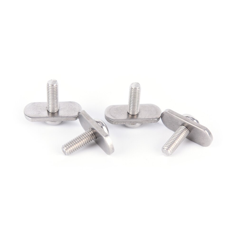 Conjunto de 4 tornillos para Kayak, canoa, barco y tuercas de pista, equipo de montaje de equipo de riel/oruga de acero inoxidable, accesorios para Kayak