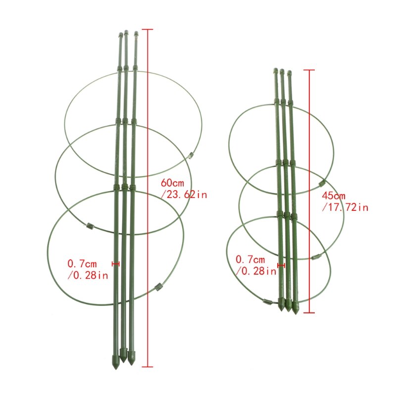 Garden Plant Support Climbing Plants 45cm 60cm Conical Trellis Supporter Frame