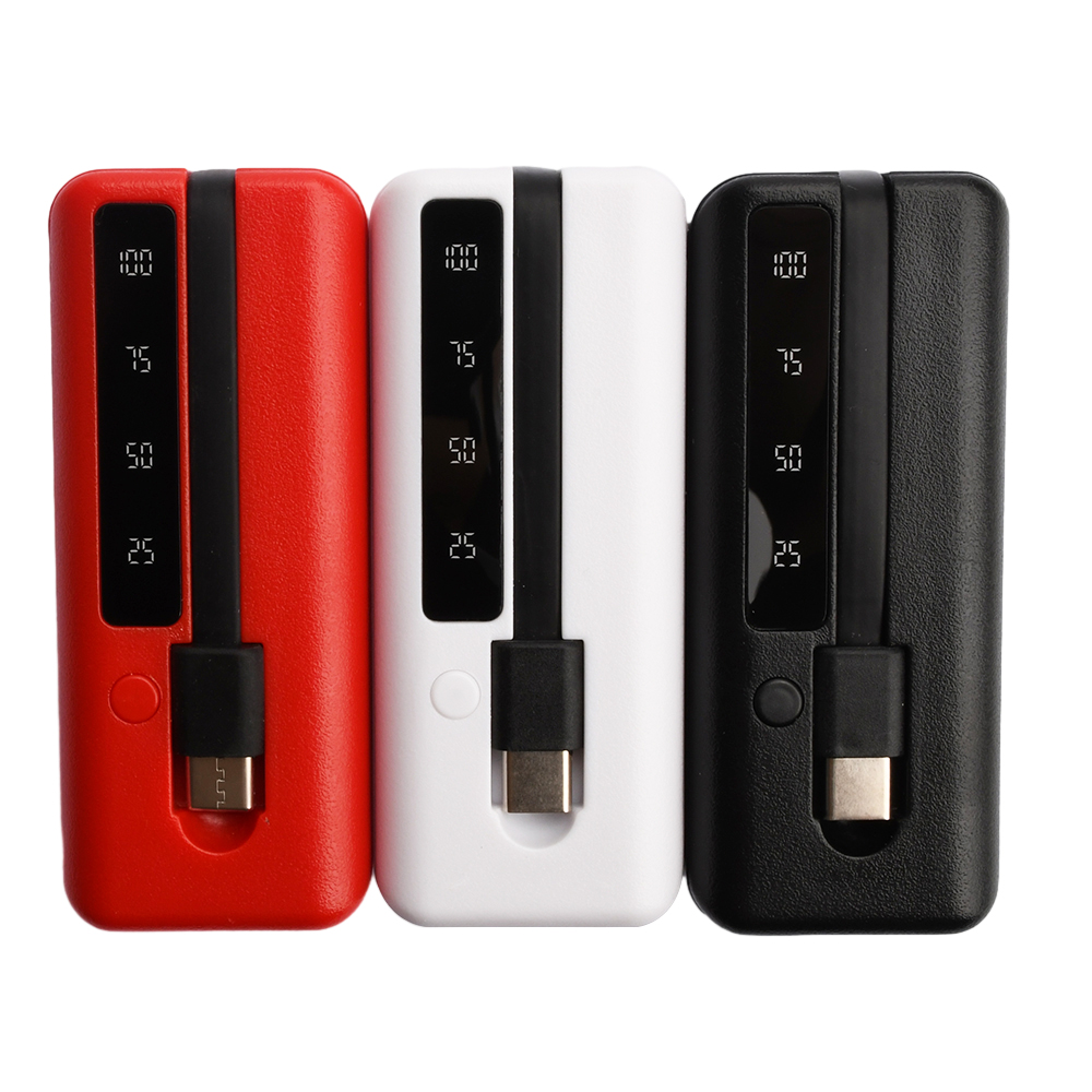1*18650/18700/20700/21700 Batterij Oplader Type-C Usb Poorten Power Bank Case Diy Shell Kit Mobiele Telefoons Powerbank Box Met Kabel