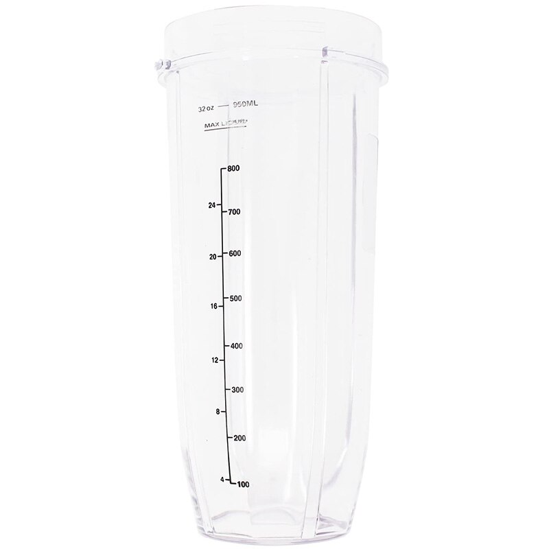 Pièce de rechange pour presse-agrumes Nutri Ninja, presse-agrumes Auto-iQ et Duo, 1 pièce, 32 oz, tasse avec 2 becs, couvercle d&#39;étanchéité, accessoires