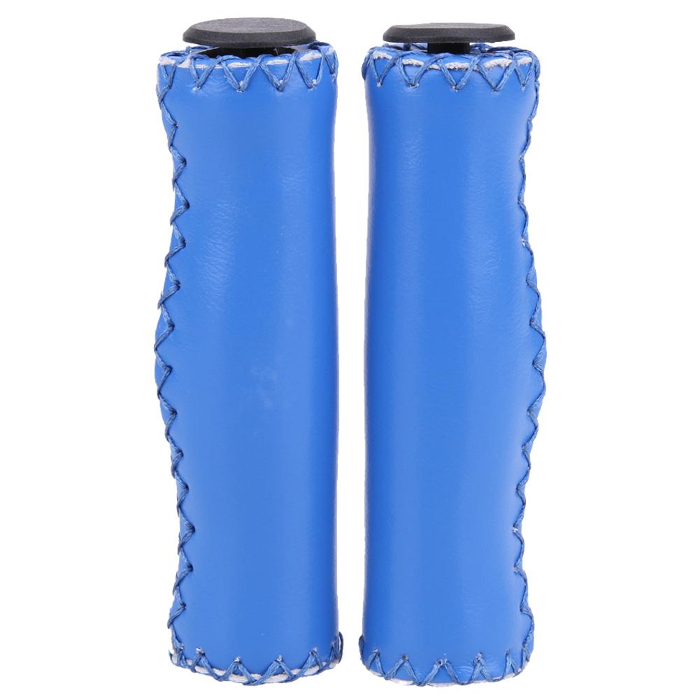 1 Pair Leather Vintage Bicycle Handlebar Grips Retro Bike Fixed Gear Handle Bar Grips