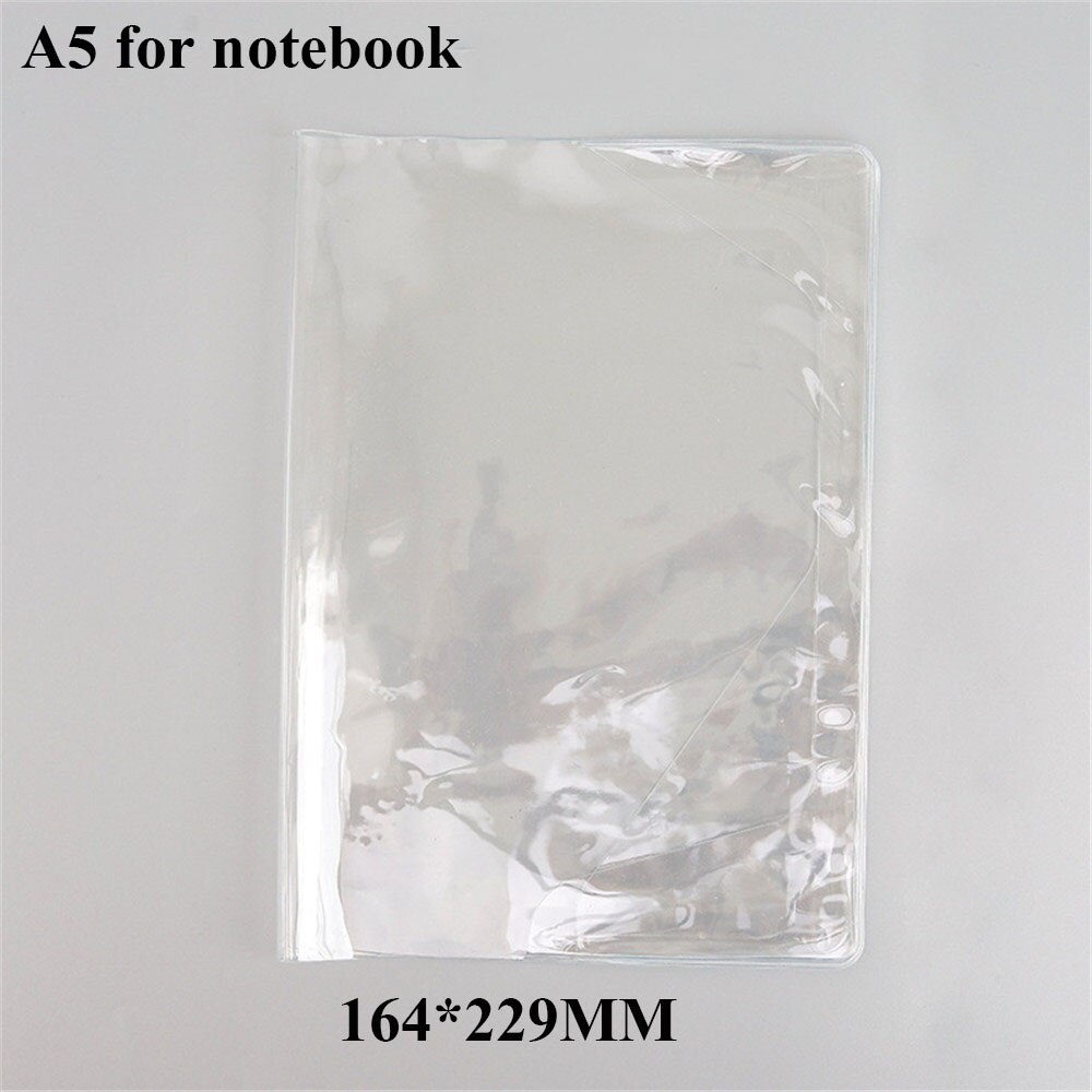 Pvc-fodral genomskinligt skyddsfodral filmfodral  a5/a6 anteckningsbok vattentät planerare bokdagbok studenter omslagsfilmer skydd: D