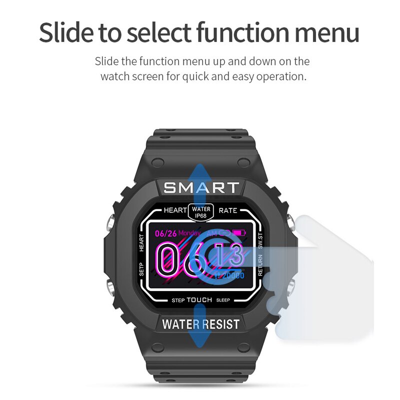 IP68 Waterproof Smart Watch Swimming Men Women Wristwatch Heart Rate Blood Pressure Monitor Bracelet Sports Wristband PK X12