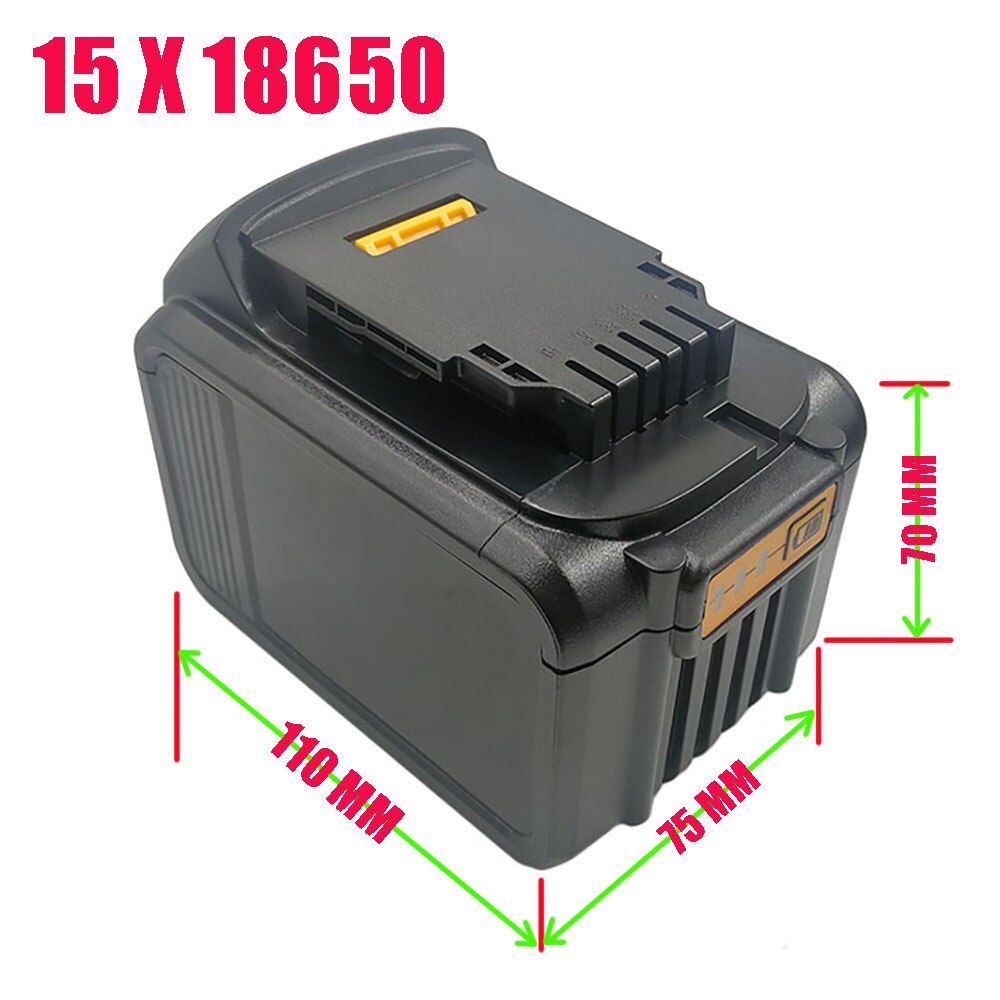 Dcb 200 li- ion batteri 15*18650 plastkasse pcb ladebeskyttelse kretskort boks hus til dewalt 18v 20v dcb 203 dcb 204