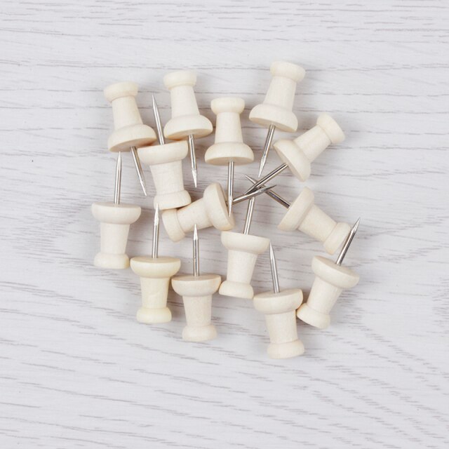 10/20 Pcs Box Container Thuis Craft Kantoor Houten Punaise Foto Muur Kurk Boord Decoratieve Kaart Push Pin Tekening Nail: A(10pcs)