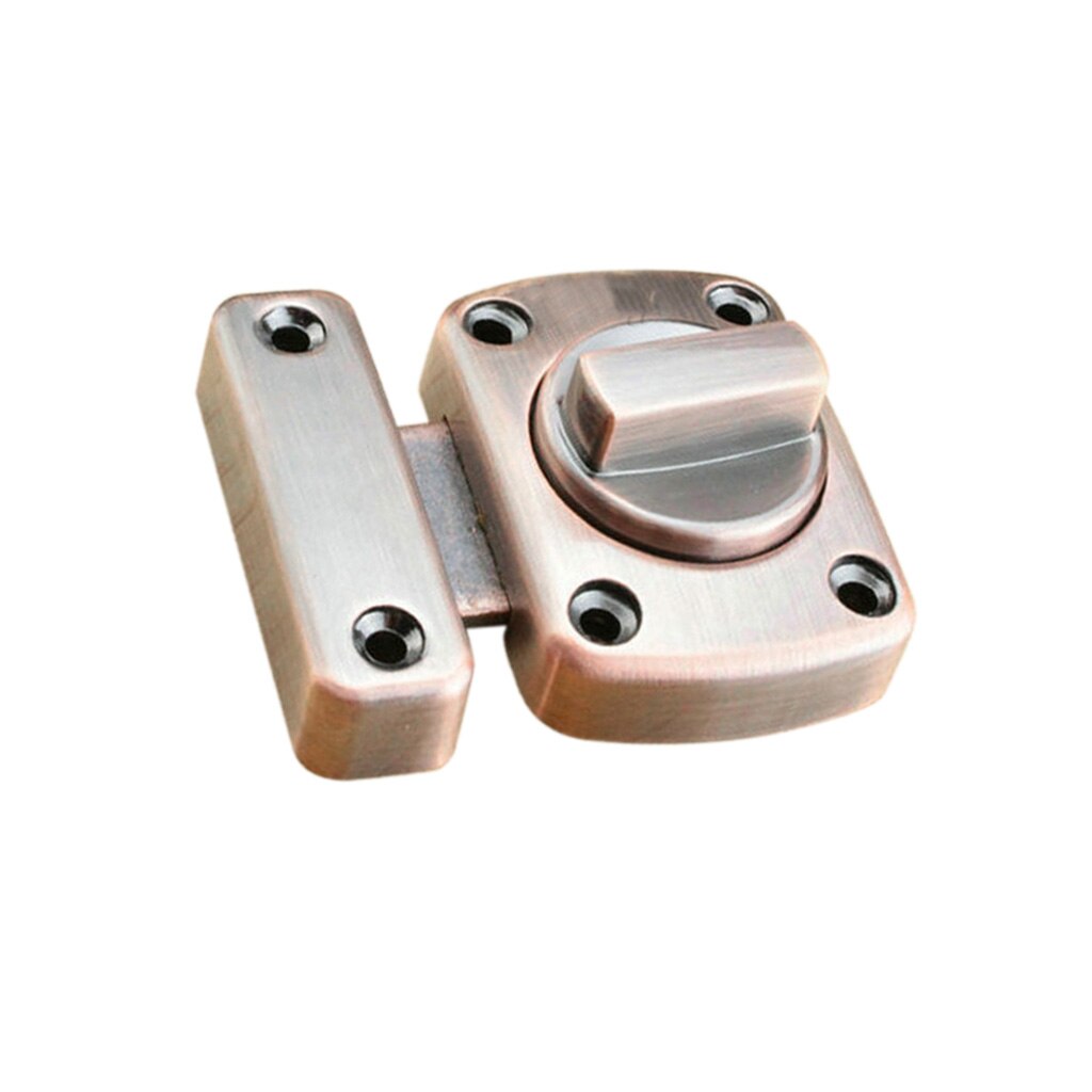 Rotate Door Bolt Gate Latches Heavy Duty Stainless Steel Security Door Windows Lock for Home Office Bathroom Toilet Sliver: Copper Size S
