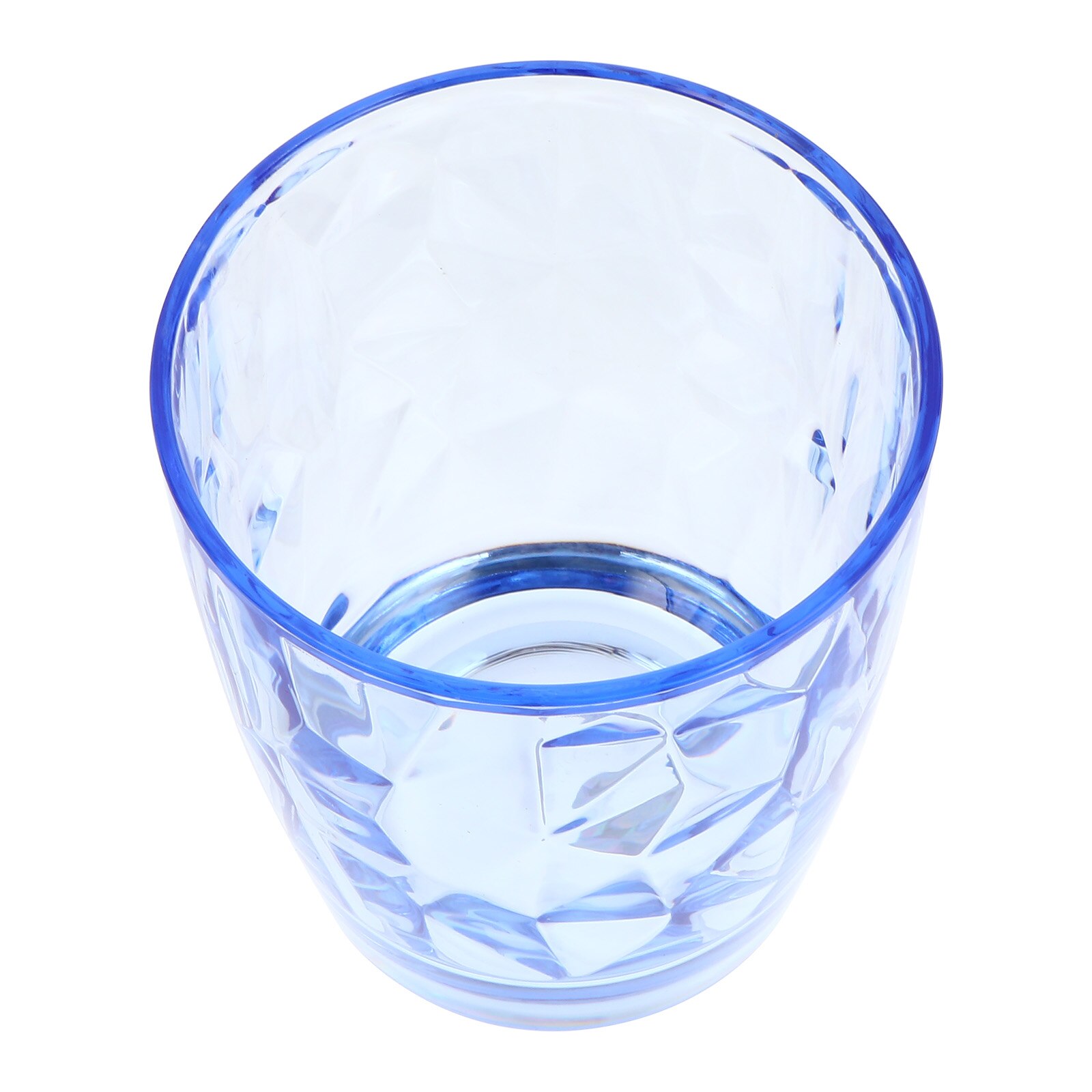 1Pc Acrylic Cup Transparent Cup Shatter-resistant Water Grain Pattern Cup for Bar