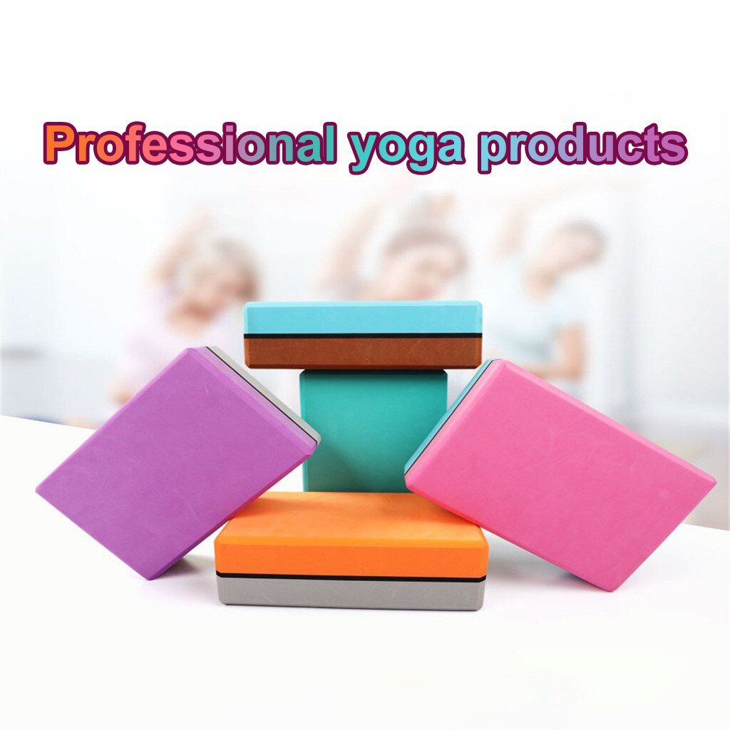 2pc Gym Blocks Foam Brick Training Exercise Fitness Set Tool Yoga Bolster Pillow Cushion Stretching Body Shaping Health Training