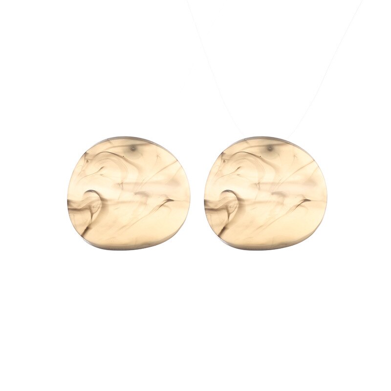 Pendientes de Clip circulares a la para mujer, 1 par, pendiente llamativo geométrico, pendiente de Metal, pendiente colgante a la , tendencia de joyería