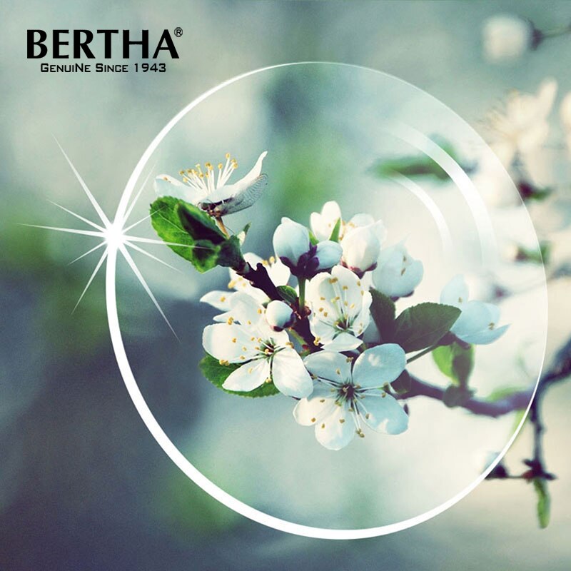 BERTHA 1.56 1.61 1.57 1.74 Index Clear Prescription Lens 2pcs