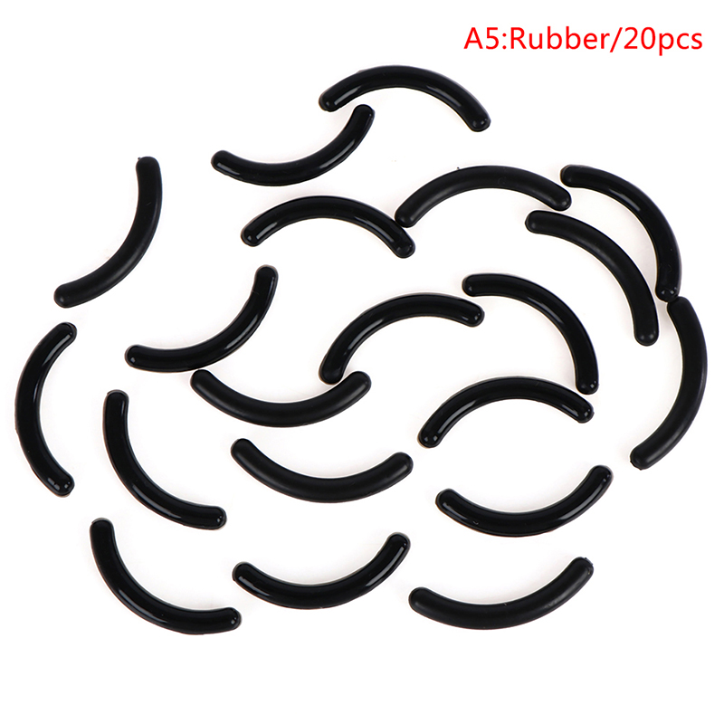 20 stuks damesmode navulling wimperkruller rubber elastische vervanging pad siliconen gel clip pads oogmake-up gereedschap: Blauw