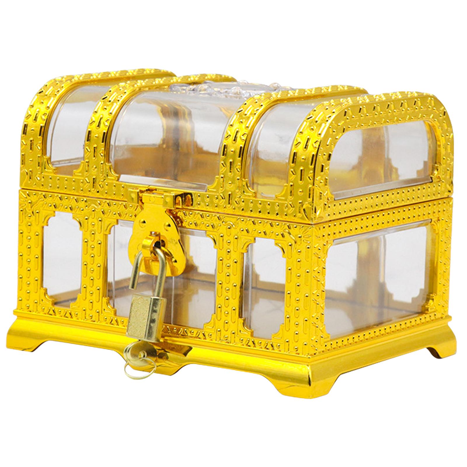 Transparent Pirate Treasure Chest Box for Classroom Rewards Party Prop Style A: Style C