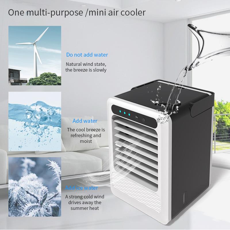 Draagbare Mini Ventilator Usb Luchtbevochtiger Airconditioner Desktop Slaapkamer Home Office Koeler