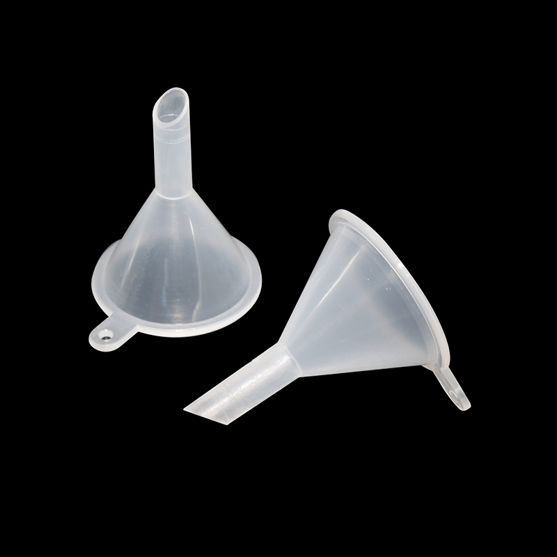 Mini botella de perfume de plástico transparente, embudo líquido, accesorios de laboratorio, herramienta pequeña de embalaje, herramientas auxiliares, 2 uds.