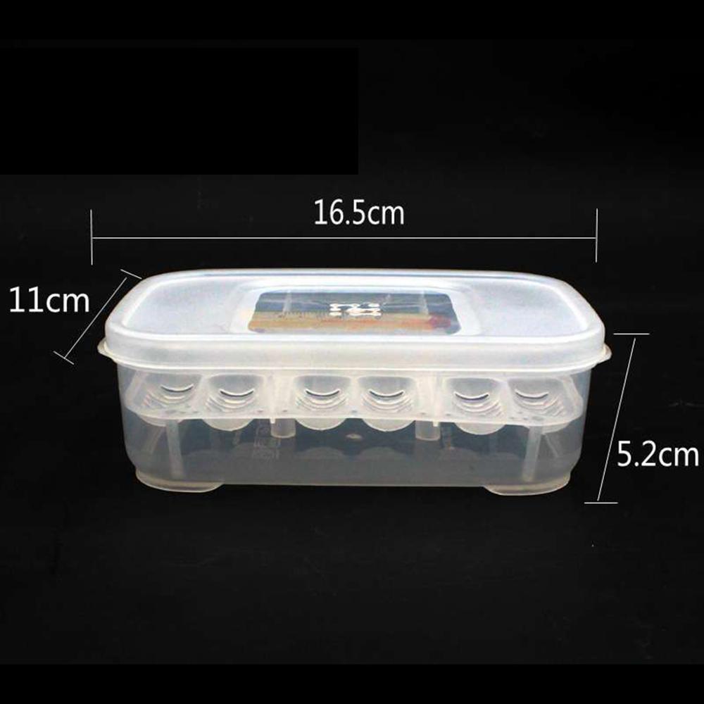 Reptile Dedicated Incubator 12 Grids Egg Hatcher Box with Thermometer Transparent Amphibians Hatching Tray