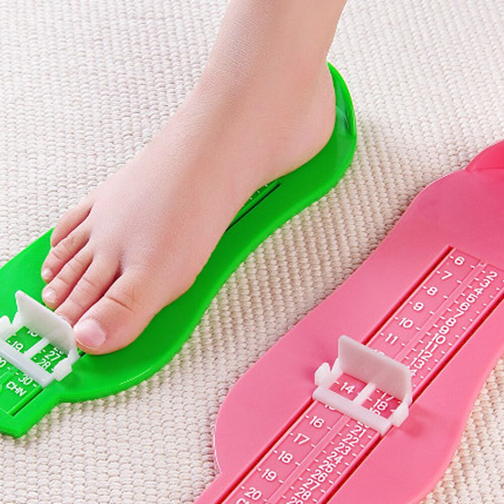 Baby fod måle legetøj plast sko størrelse måling indlejring legetøj sko fittings måle legetøj