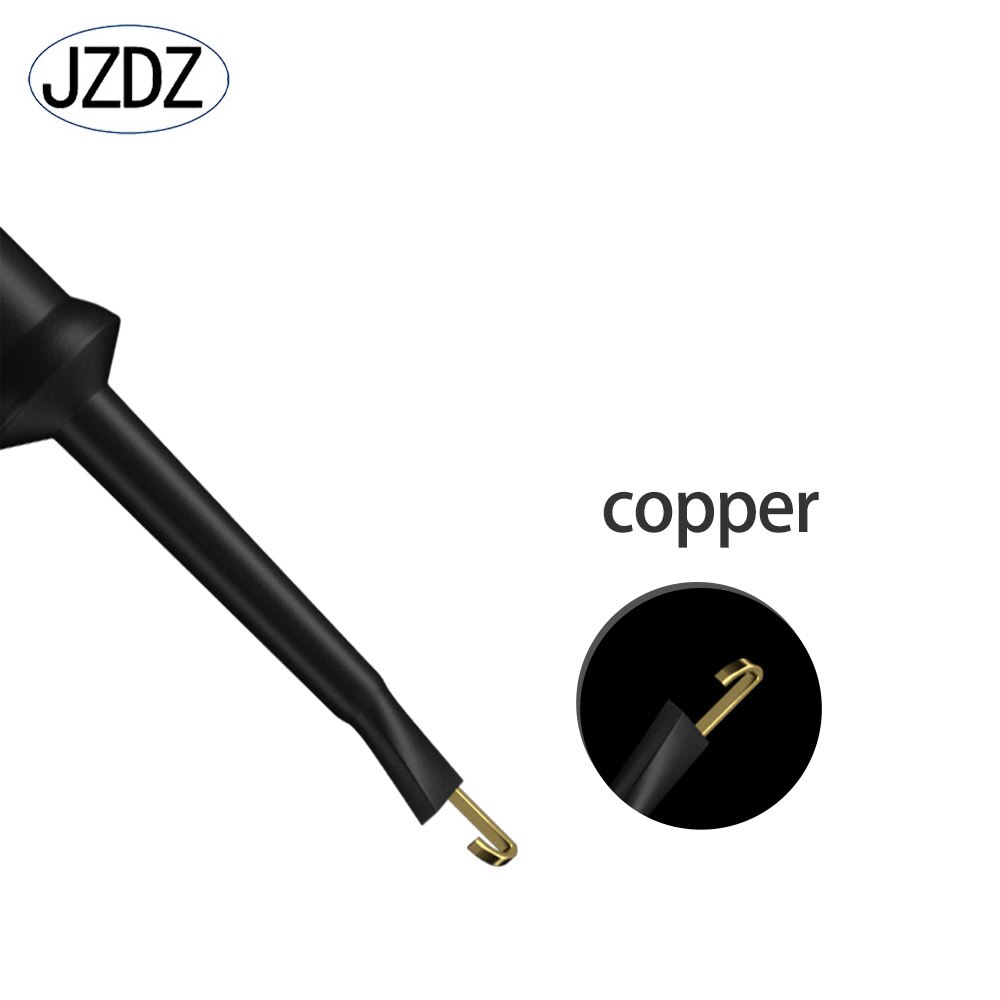 JZDZ 10pcs Test Hook Clip Test Probe For Electronic Testing Mini Grabber PA Connector DIY tools accessories J.30007