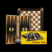 Mdf Large Wooden Backgammon Set 48x48 Cm Turkish