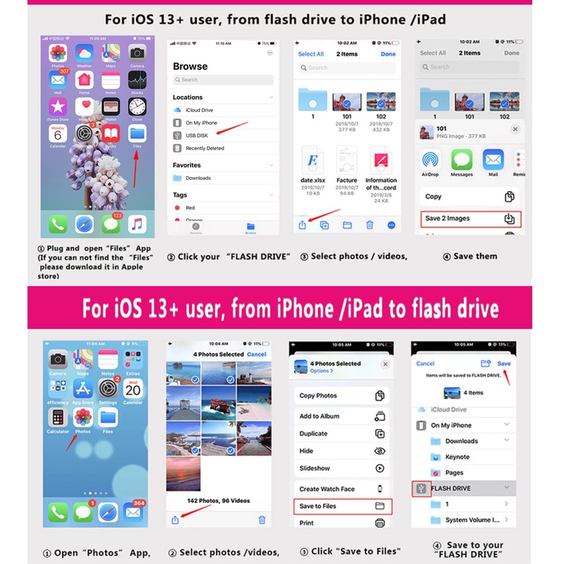 Blitz zu USB Kamera Adapter iphone SD Karte Leser mit Mikro SD Pro iPhone 7 8 6 6s Plus 11Profi/iPad/Maus/Keyborad Konverter