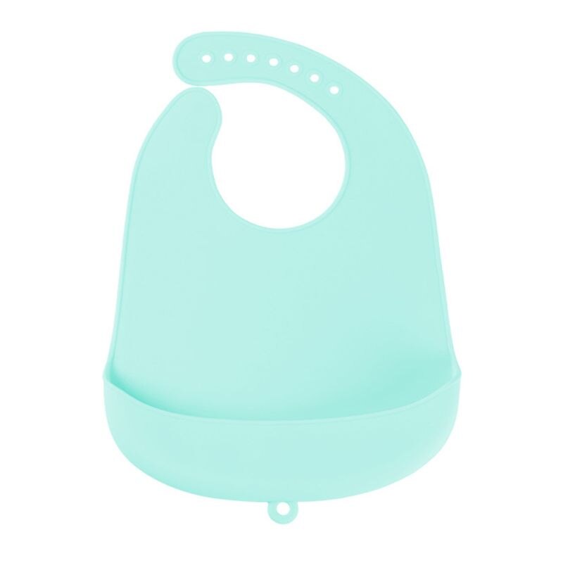 Food Grade Silicone Baby Bavaglini Impermeabile Alimentazione Neonato Saliva Asciugamano Burp Panno GXMB: Light Blue