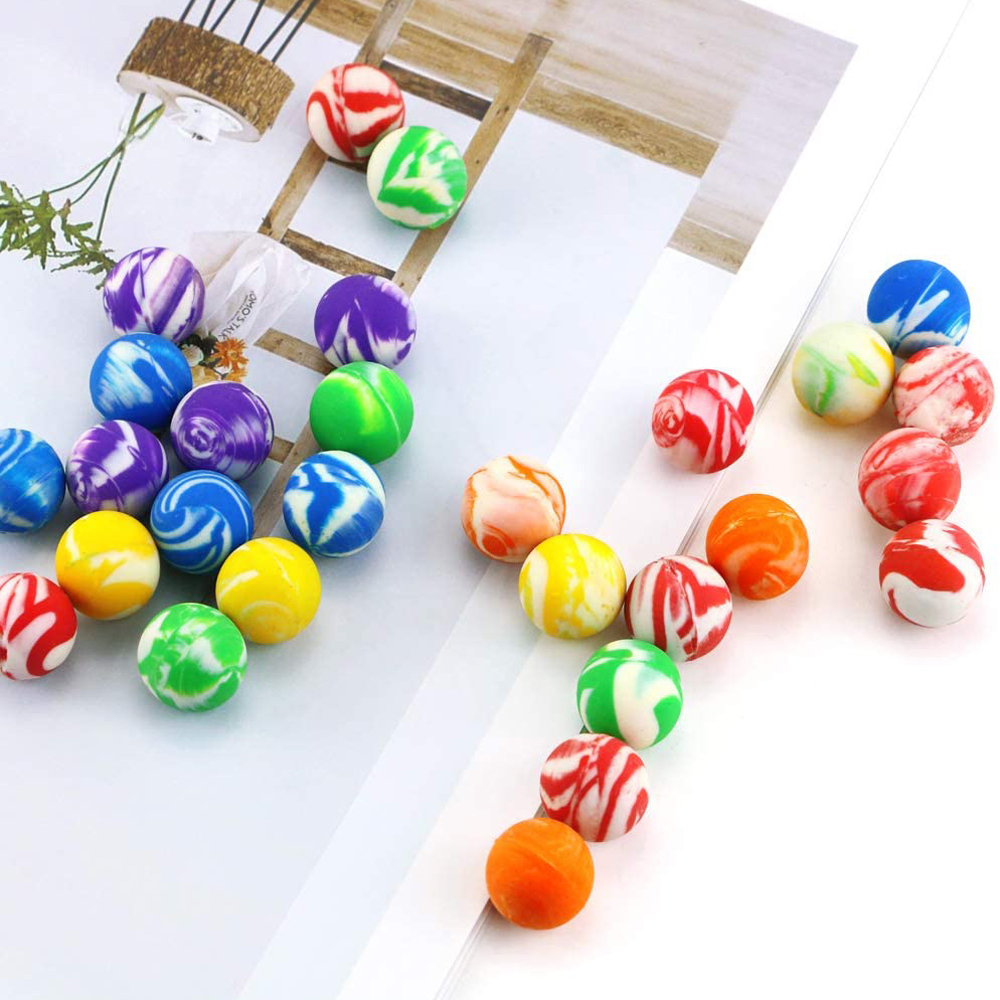 Giochi sportivi Giocattolo rimbalzante 20mm Colorato per bambini Mini palline da salto Palline rimbalzanti a spirale Palline di gomma Palline rimbalzanti