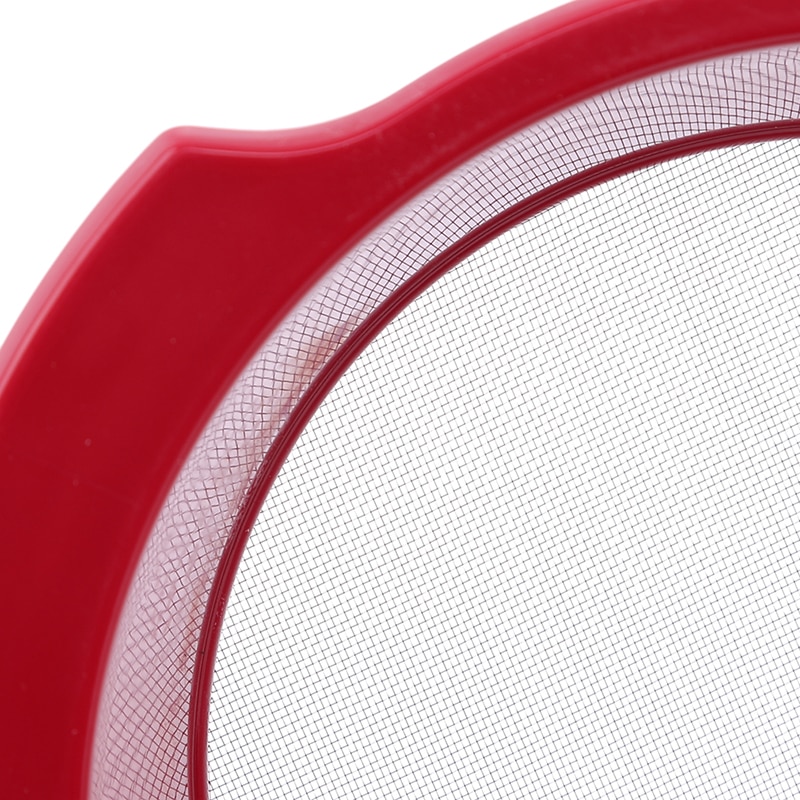 1pc Ultra-fijne Roestvrijstalen Gaas Zifter Handleiding Zeven Plastic Meel Shaker met Schrapers Keuken Gadget Bakken Tools