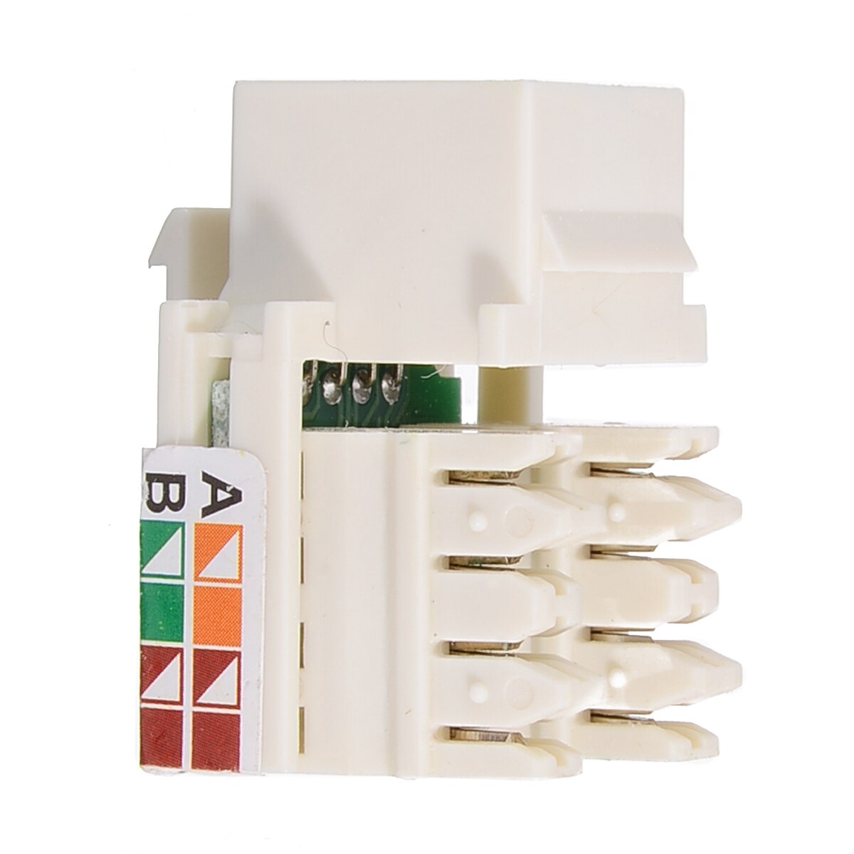 For Computer Connectors 10Pcs/set RJ45 CAT5e Keystone Jack Ethernet Network Clip Module Wall Plug Connector Mayitr