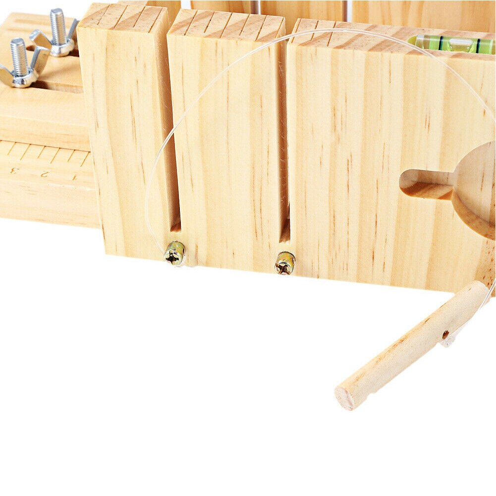 Accurate Tools With Scale Wooden Magnetic Suction Adjustable DIY Soap Cutter Wire Cutting Balancing Apparatus Box Home Anti Slip