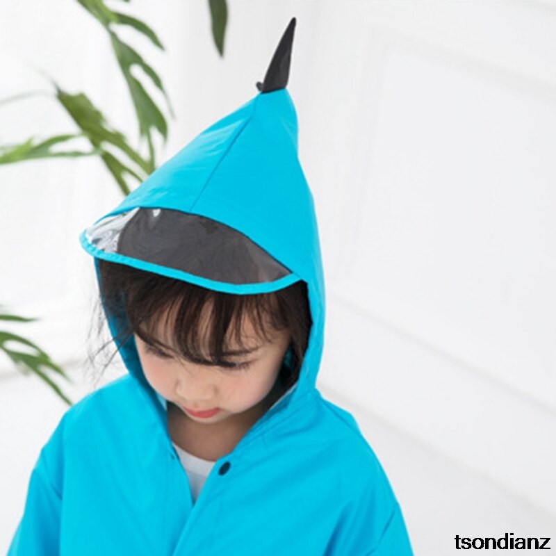 Cute Dinosaur Polyester Baby Raincoat Outdoor Waterproof Rain Coat Children Impermeable Poncho Boy Girl Rain Jacket