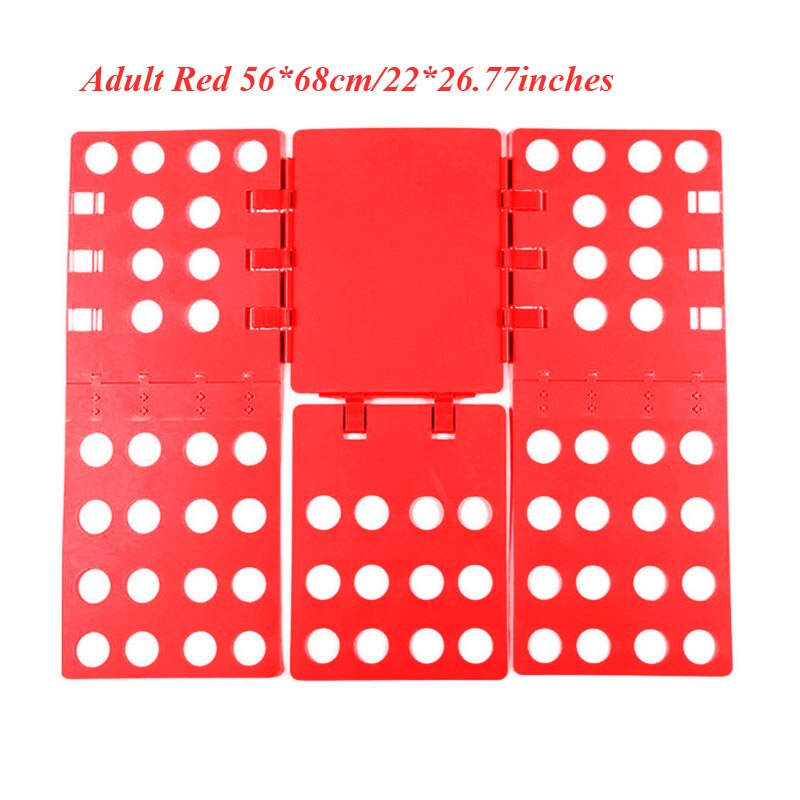 Clothes Folding Board Adult Child Clothing Folder Closet Organizer Folders Boards Quick Clothes Holder Laundry for Mom: ADULT-Red