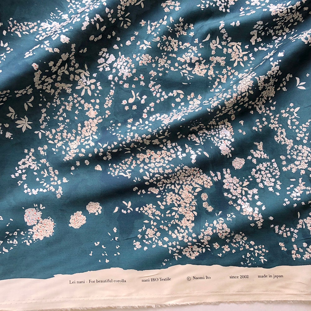 Tissu de couette japonais Nani IRO en coton | Mi-mètre, tissu de couette en tissu de coton pour robe Corolla