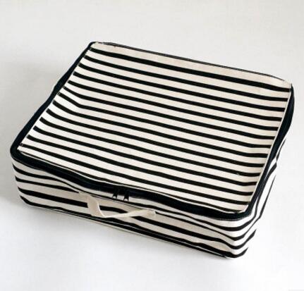 De Korte Linnen Katoen Waterdichte Opbergdoos met Rits Make Home Decor Housekeeping Orgnization Reizen Bag: L